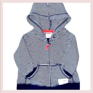 Carter's lightweight jacket - navy and white - size newborn